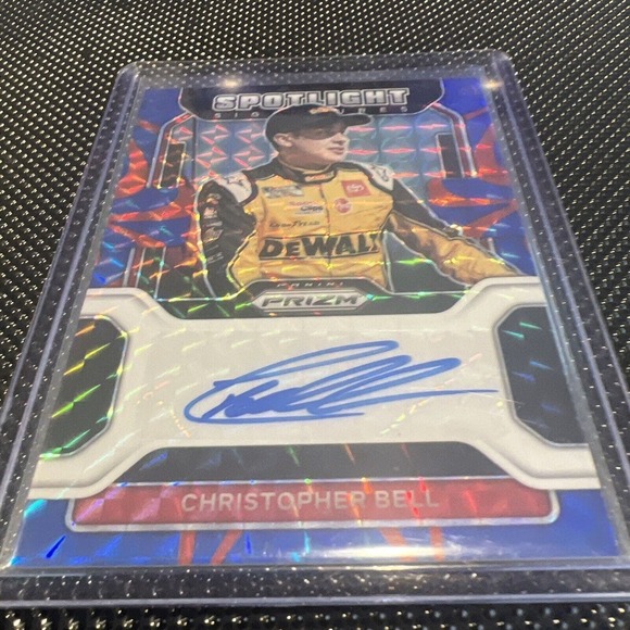 2022 Prizm Racing Christopher Bell Spotlight Signatures Auto /99 SS-CB